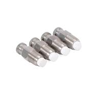 Punta de pulverización de ventilador plano de acero inoxidable, 50 unidades, pulverizador atomizador de alta presión for césped de patio, paisajismo, control de polvo, 1/8" NPT(0.9mm)