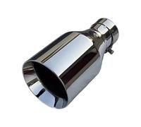 Punta De Silenciador 1 Pieza Universal Suave De Acero Inoxidable Garganta Trasera Gran Diámetro Accesorios Coche Piezas Automóvil Punta Tubo Escape Modificado(54-89mm 60-89mm)