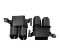 Punta De Silenciador Para Benz W223 S Class S450 S500 S580 2021-2024 Actualización B Estilo Quad Boquilla Silenciador Piezas Punta De Escape Coche(Carbon Fiber B)