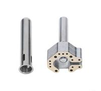 Punta de soldador bimetálica para reparación de controladores de juegos, compatible con la estación de soldadura 936, control preciso de temperatura, duradero, plata