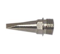 Punta de soldador con alta conductividad, resistencia al calor y precisión, ideal para trabajos de soldadura fina y reparación electrónica.