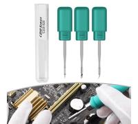 Punta de soldadura C210 de reparación y soldadura con construcción de cobre y puntas rectas y curvas adecuadas para múltiples plataformas de soldadura (C210-020)