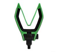 Punta de soporte de caña de pescar ajustable en forma de V M3/8 para carpa de mar, banco de orilla, estilo europeo, PVC, rojo, azul, verde, naranja (verde)
