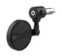 Punta del manillar del espejo retrovisor Cafe Bar universal - negro, negro