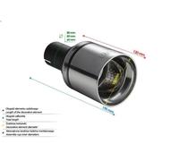 Tubo de escape universal tubo silenciador punta redonda 100 mm longitud 120 m...