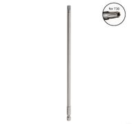 Punta Destornillador Magnética Extra Larga 250mm para torx Punta(TT10) | para acero aleación tratado, cabeza estrella segura, magnetizada, 250mm largo, anti-corrosión