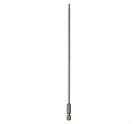 Punta Destornillador para torx 250mm Extra Larga Magnética Punta(TT10) | Cabeza seguridad TT8-TT40, para vástago hexagonal 1/4'', para ideal taladros eléctricos, uso universal