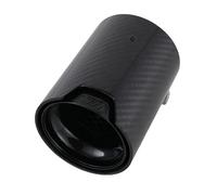 Punta Escape 1 Pieza Silenciador De Tubo De Escape De Fibra De Carbono Para Serie 1 2 3 4 5 Y 6 Accesorios Modificados Para Coche Con Logotipo M. Silenciador Escape(Black-70)