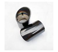 Punta Escape 2 Piezas Para Q7 4l 2006 2007 2008 2009 2010 2011 2013 Silenciador Tubo Escape Acero Inoxidable Silenciador Escape(Black)