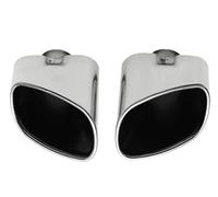 Punta Escape 2 Piezas para X5 E70 2000-2016 Punta Silenciador Tubo Escape Doble Acero Inoxidable para Coche Tubo Extremo Escape