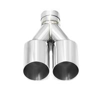 Punta Escape 2 Unids/lote Punta De Escape Cuádruple ID63mm Entrada Corte Inclinado 76mm 89mm 101mm Salida Silenciador Boquilla Tubo Acero Inoxidable Tubo Silenciador(ID60MMOD101MM)