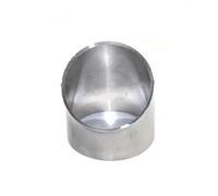 Punta Escape 51 Mm 57 Mm 63 Mm 76 Mm OD 304 Acero Inoxidable Soldado Codo De 45 Grados Pulido Soldadura A Tope Sanitaria Tubo Silenciador(25mm x 1.5mm)