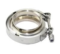 Punta escape automóvil Abrazadera De Silenciador De Escape Con Banda En V(102mm 4 inch)