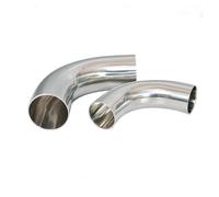 Punta Escape Codo De Tubo Escape Automóvil, Accesorios Conexión Soldadura Sanitaria 90 Grados, Acero Inoxidable Pulido Grado Alimenticio 304 Tubo Silenciador(25mm)