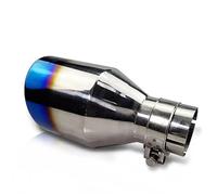 Punta Escape Entrada 2,5 Pulgadas Entrada 2,5" Punta De Cola De Escape De Acero Inoxidable 3,5" Tubo Escape 9" Largo Tubo De Punta De Silenciador(Blue Burnt 2.5inch)