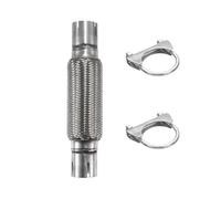 Punta Escape Manguera Corrugada Universal, Silenciador Conexión Para Coche/SUV/camión, Tubo De Escape ID32-102mm, Acero Tejido De Acero Inoxidable 304 Tubo Silenciador(ID80MM,L260MM)