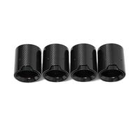 Punta Escape Para BMW X3M X4M F98 F97 Escape De Alto Rendimiento 4 Piezas/lote Tubo De Escape De Fibra De Carbono De Acero Inoxidable 304 Tubo Cola Coche(Negro)