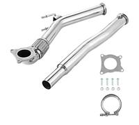 Punta Escape para VW para Golf MK5 MK6 para Scirocco 2.0 para GTI Escape Inoxidable 3" DE Cat DECAT DOWNPIPE Moldura Tubo Escape