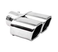 Punta Escape Punta De Silenciador Cuadrada Universal De Doble Salida De Acero Inoxidable, Accesorios Para Coche Cola De Escape Coche(Innet 60mm A)