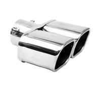 Punta Escape Punta De Silenciador Cuadrada Universal De Doble Salida De Acero Inoxidable, Accesorios Para Coche Cola De Escape Coche(Innet 75mm A)