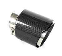 Punta Escape Punta Escape Fibra Carbono Mate para Coche para X5 E53 E70 X6 E71 F16 X1 F48 2015-2016 Diámetro Interior 86 Mm Diámetro Exterior 101 Mm. Garganta Cola(Bright Black)