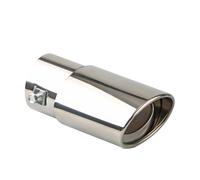 Punta Escape Silenciador De Escape De Acero Inoxidable Cromado Para Coche, Entrada De 2,5", Para La Mayoría De Los Vehículos Extremo de Escape(Silver Straight)