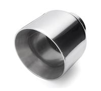 Punta Escape Silenciador de escape universal de acero inoxidable de doble pared, 1 unidad, 63 mm-101 mm Cola De Escape Coche