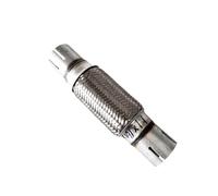Punta Escape Tubo De Escape Universal Para Coche, Silenciador De Cabeza De Manguera Flexible, Codo Transferencia Alambre, Tejido Acero Inoxidable 304 Tubo Silenciador(ID32mm-L200mm)