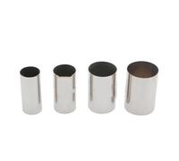 Punta Escape Tubo Universal 100MM Longitud, Material Soldadura Multiusos Recto Para Construcción Escape Coche, Acero Inoxidable 304 Tubo Silenciador(O.D 76MM)