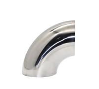 Punta Escape Universales 45 Grados, Codos, Montaje Tubería Soldadura, Silenciador Tubo Escape Motocicleta Coche, Tubería Soldada Acero Inoxidable Tubo Silenciador(O.D 57mm-1.5mm,201-1pcs)