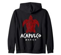 Punta Mita México Tribal Tortuga Marina Océano Arte Diseño Sudadera con Capucha