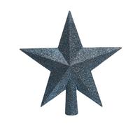 Punta para árbol de Navidad (plástico, 19 cm), color azul oscuro