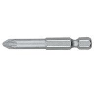 Punta Pozidriv STANDARD guía 1/4" larga, ideal para tornillos PZ, proporciona mejor acoplamiento y reducción de deslizamientos.