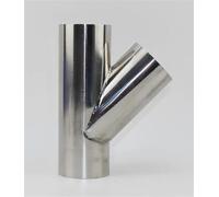 Punta Silenciador Acero Inoxidable 304 45 Grados OD 19 Mm-102 Mm Bisel De Acero Inoxidable 1,5 Mm Tubo De 2 Mm De Espesor Garganta Cola(63.5mm x 2 mm)