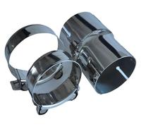 Punta Silenciador Adaptador Reductor Tubo Escape Universal Acero Inoxidable Para Coche Silenciador Tubería Soldada Diámetro Interior I.D 76.2MM-76.2MM(I.D 63.5MM-54MM)