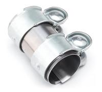 Punta Silenciador Conector De Tubo De Escape De Coche 2,0 Pulgadas 2,15 Pulgadas 2,36 Pulgadas Conector De Abrazadera Conector De Tubo De Escape Garganta Cola(60mm)