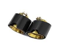 Punta Silenciador Escape De Fibra De Carbono Para G20 G21 320i 420i 330i 430i G22 G23 Silenciador Boquilla Del De Escape Escape Trasero(Gold 1 Pair)