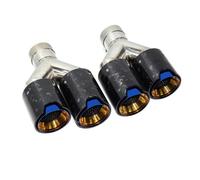 Punta Silenciador Modificación Del Tubo De Escape Con Cuatro Salidas De Fibra De Carbono Para Mperformance Silenciador Boquilla Y Cabezal De Escape Escape Trasero(C)