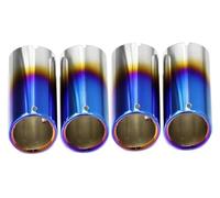 Punta Silenciador Para BMW G07 X7 G06 X6 G05 X5 Para M40i Para M50i 4 Unidades Silenciador De Tubo Escape Plateado(Azul)