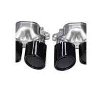 Punta Silenciador Para W177 A35 C118 Para CLA35 X247 GLB35 A45S 2020 Punta De Escape Parachoques Trasero Puntas Silenciador Boquilla Tubo Cola Coche(Black Exhaust)