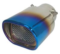 Punta Silenciador Tubo De Escape Recto Acero Inoxidable Para Citroën C3-XR Color Azul 1 Unidad Apto Para Coche Diámetro 5,2-5,8 Cm(Azul)