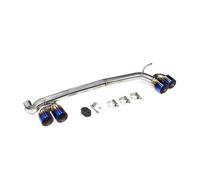 Punta Silenciador Tubo Escape Punta De Escape Cuádruple Para F30 F31 320i 330i F33 F34 428i 420i 425i Punta De Silenciador De Fibra De Carbono Deportiva(Blue 54mm)