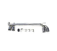 Punta Silenciador Tubo Escape Punta De Escape Cuádruple Para F30 F31 320i 330i F33 F34 428i 420i 425i Punta De Silenciador De Fibra De Carbono Deportiva(Silver 48mm)