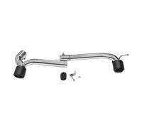 Punta Silenciador Tubo Escape Punta Silenciador Barra Trasera MT MP Para F30 F31 320i 318i Serie 3 Actualización 2013+ Tubo Escape Acero Inoxidable De Fibra De Carbono Doble(318i Carbon Fiber A)