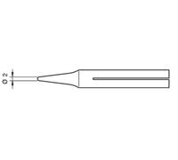 Punta soldador r20d 2mm para 65st jbc 0650903