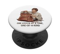 Puntada a Puntada Cuero Artesanal Exclusivo PopSockets PopGrip Adhesivo