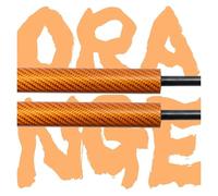 Puntales Capó Delantero para Nissan para 350Z Z33 2002-2008 Amortiguadores Gas para Capó Delantero 2 Unidades Soportes Elevación Amortiguador Capo(Orange Carbon Fiber)