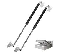 Puntales de gas de 500 mm, 245 N/25 kg, 2 resortes de soporte de elevación ajustables universales, soporte de elevación de resorte de gas con kit de montaje para cama otomana, tapa pesada, puerta de