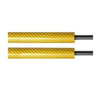 Puntales De Gasolina Para Ford Para Puma II 2019-presente Crossover Sin Portón Trasero Eléctrico CON RESORTE Soporte Elevación Puntales Maletero Amortiguadores Maletero(Yellow Carbon Fiber)