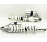 Puntales de Motocicleta Universal Un Par 360mm 14 "suspensión De Amortiguador De Aire Trasero De Motocicleta 8mm Resorte Para Suzuki Blanco + Plata Amortiguadores Resorte